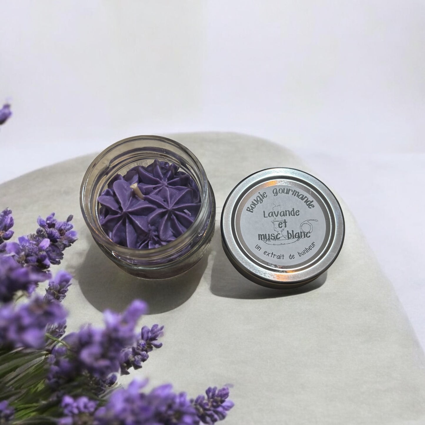 Bougie Gourmande - Lavande et musc blanc -