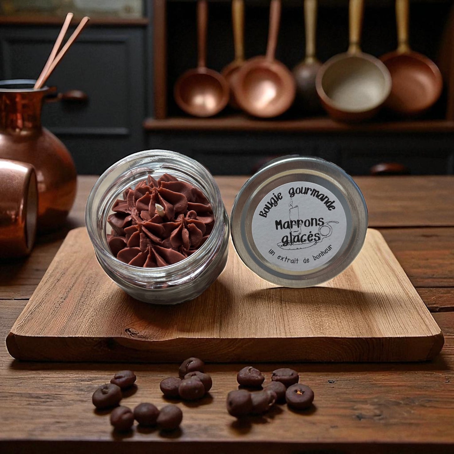 Bougie Gourmande - Marrons glacés -