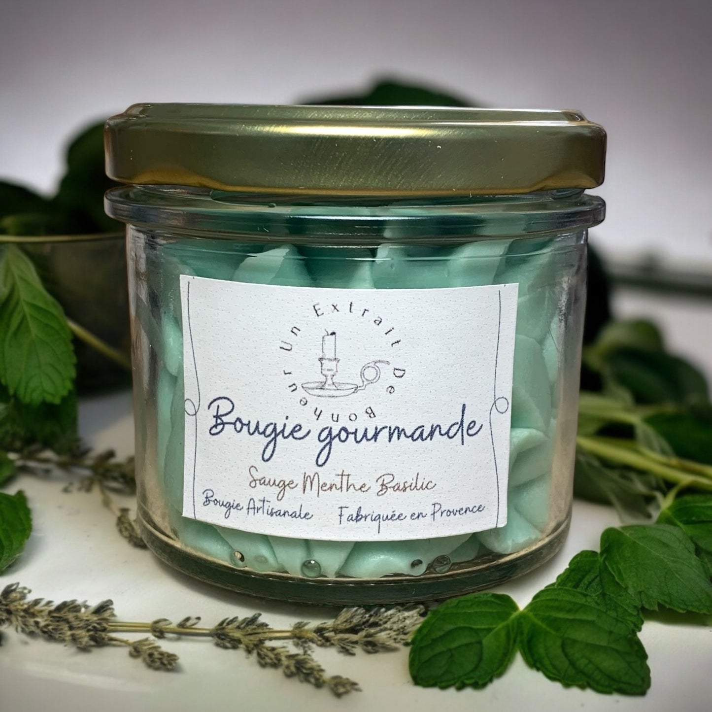 Bougie Gourmande - Sauge menthe basilic -