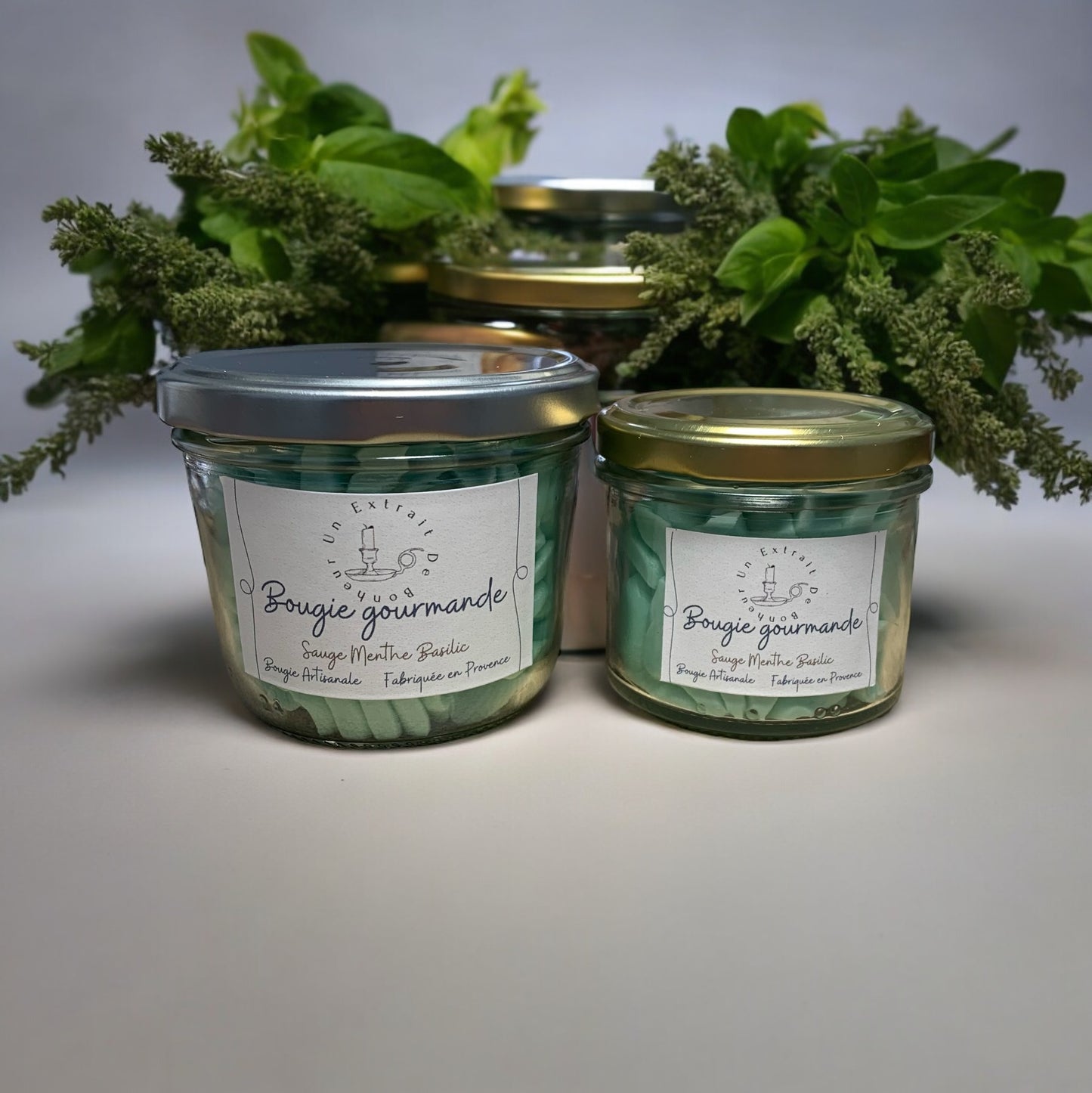 Bougie Gourmande - Sauge menthe basilic -