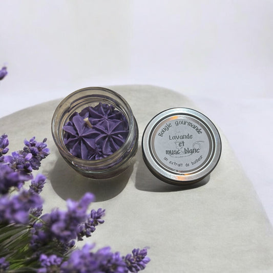 Bougie Gourmande - Lavande et musc blanc -