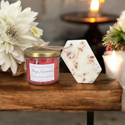 Coffret bougie 70G et suspension parfumée
