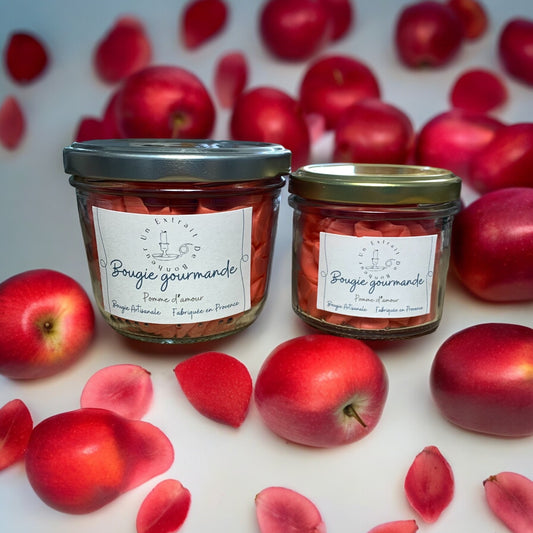 Bougie Gourmande - Pomme d'amour -