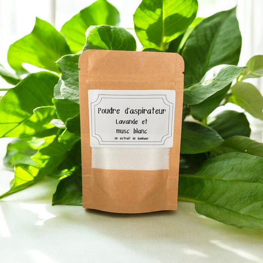 Poudre d'aspirateur - Lavande et musc blanc -