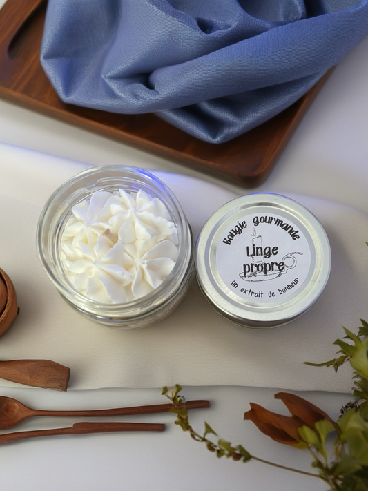 Bougie Gourmande - Linge propre -