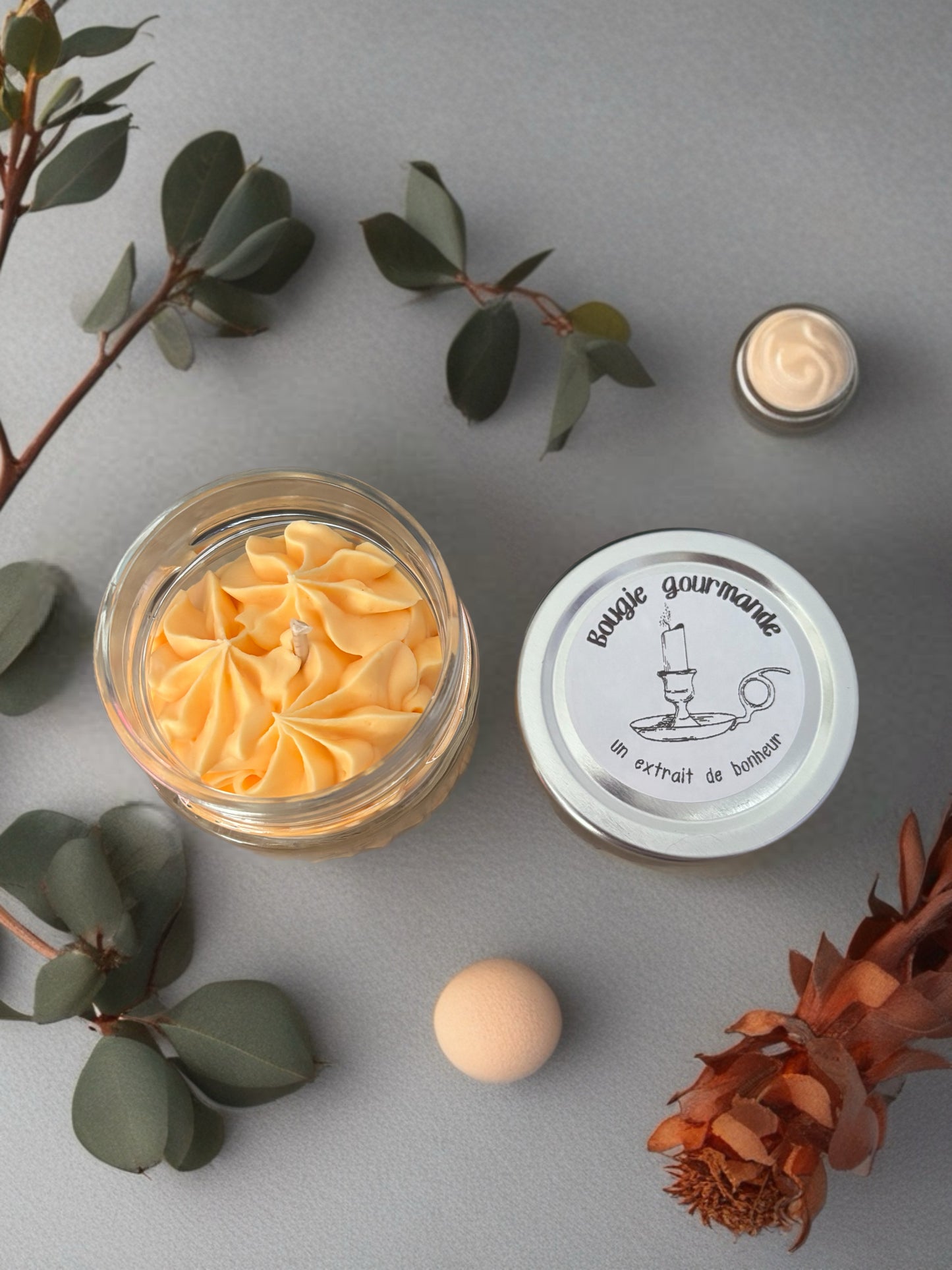 Bougie Gourmande - sans parfum -