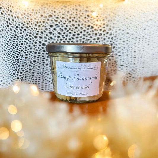 Bougie Gourmande - Cire et miel -