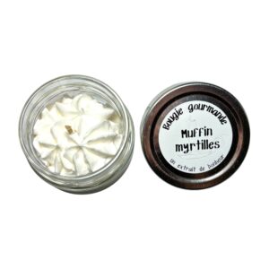 bougie gourmande – muffin myrtilles